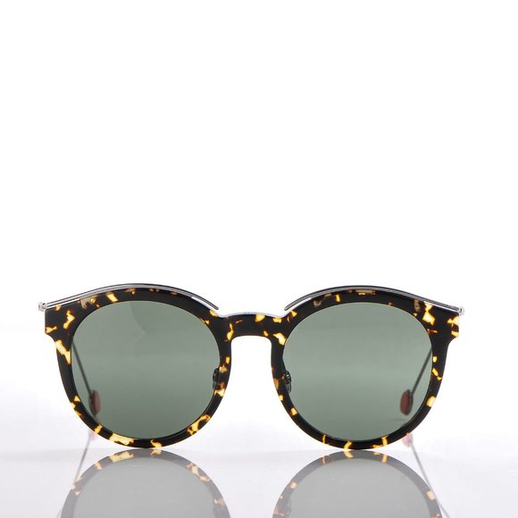 Dior Blossom Women\'s Spotted Havana Oversize Round Sunglasses 00M7 85 - Italy